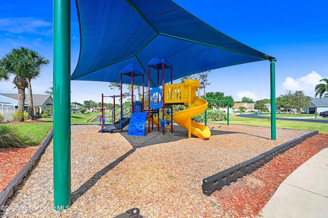 view of play area