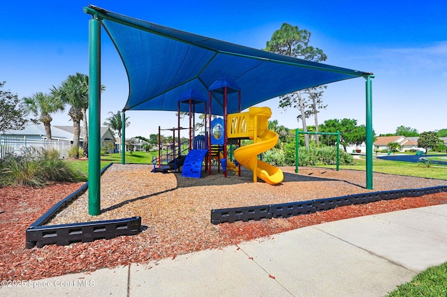 view of play area