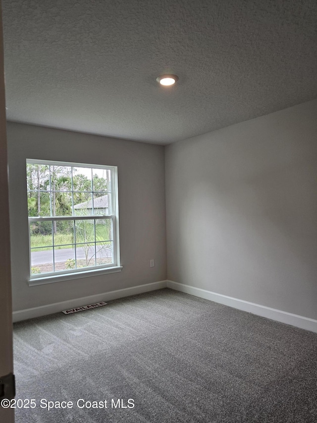 3317 Fitzpatrick Ave SW, Palm Bay, FL 32908 - carpeted empty room with baseboards, a textured ceiling, and recessed lighting