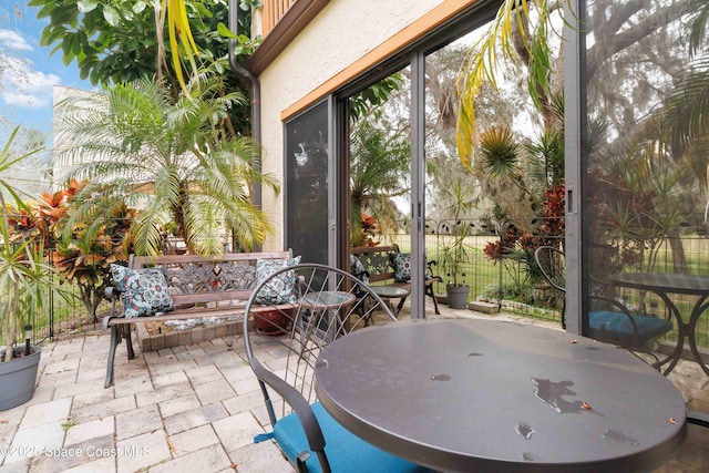 view of sunroom / solarium