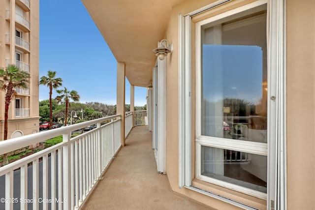 view of balcony