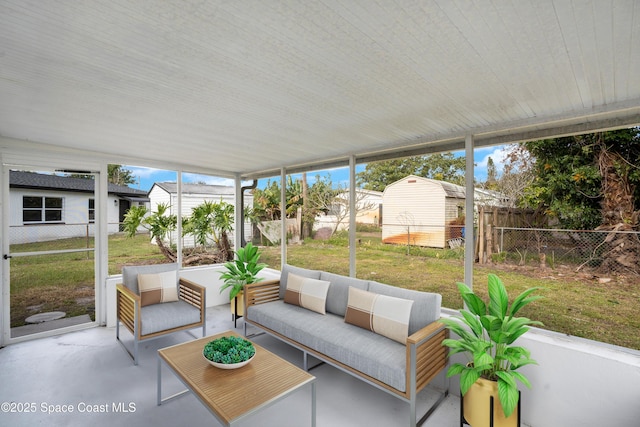 1008 Jersey St, Cocoa, FL 32927 - sunroom / solarium with outdoor lounge area