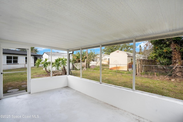 1008 Jersey St, Cocoa, FL 32927 - unfurnished sunroom featuring healthy amount of natural light