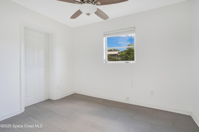 1008 Jersey St, Cocoa, FL 32927 - unfurnished room with a ceiling fan and baseboards