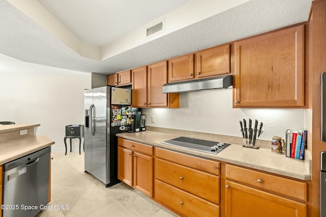 kitchen with stainless steel appliances