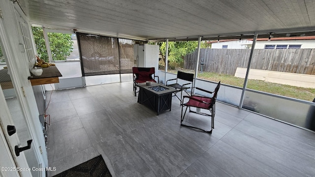 view of sunroom / solarium