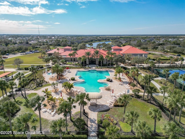 birds eye view of property