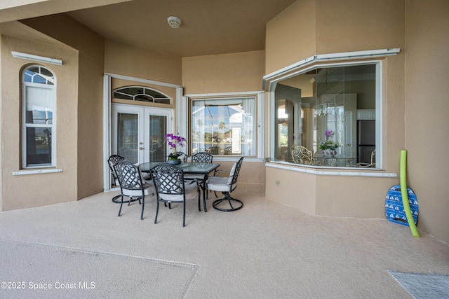 view of patio / terrace with french doors