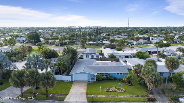 drone / aerial view featuring a residential view