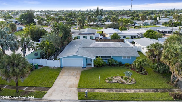 birds eye view of property featuring a residential view