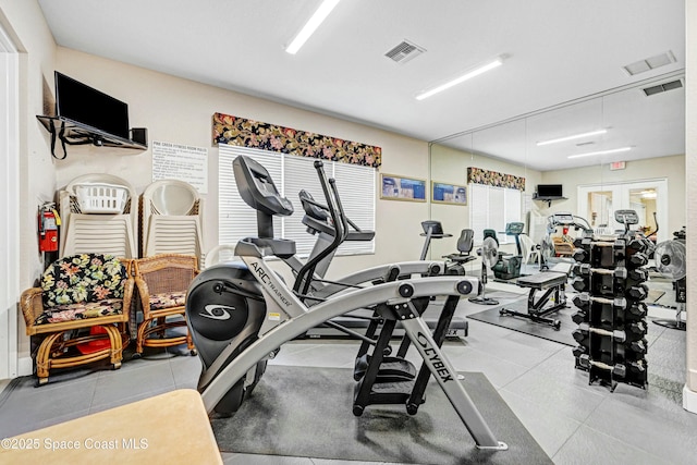 view of exercise room