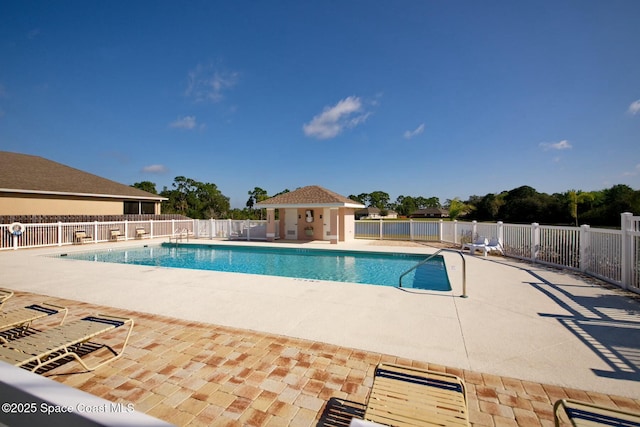 view of pool with a patio area