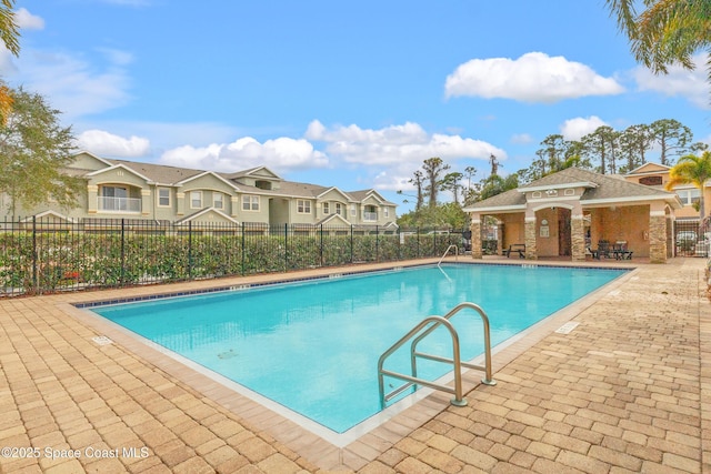 view of pool with a patio