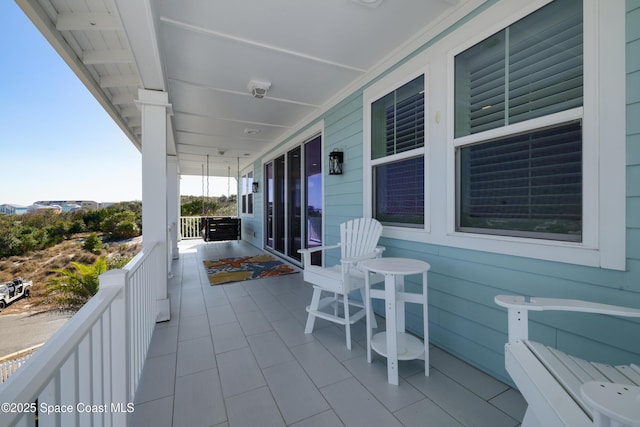 view of patio / terrace with a porch