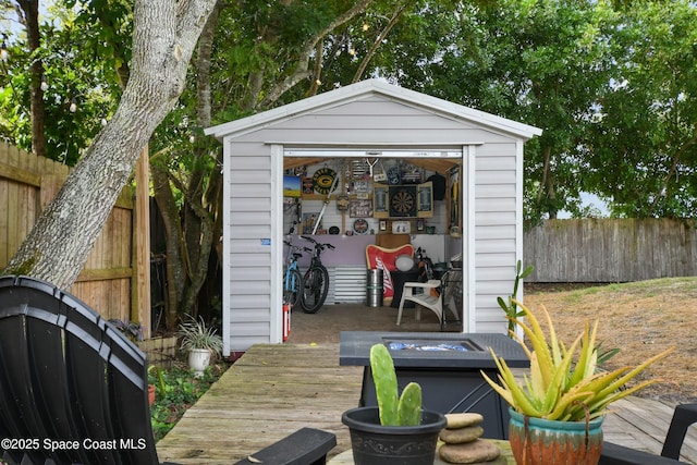 view of outbuilding