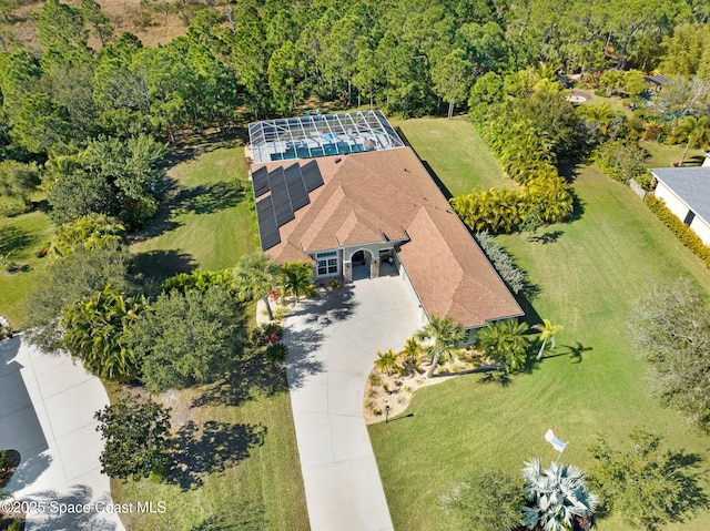 birds eye view of property