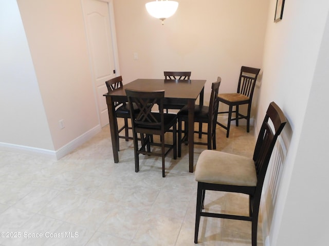 view of dining area