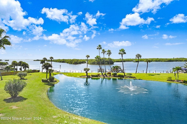 view of water feature