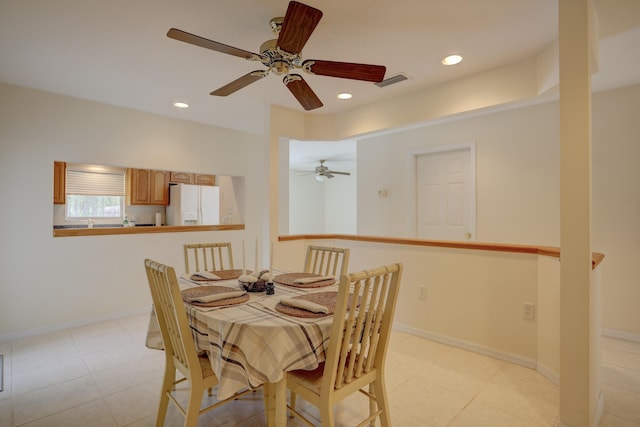 view of dining space