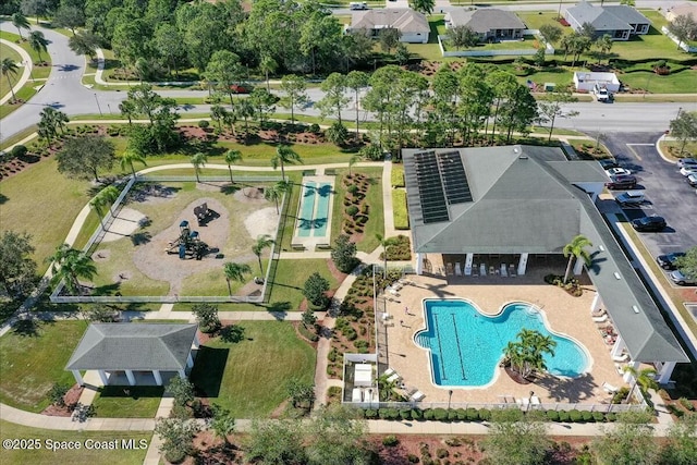 birds eye view of property