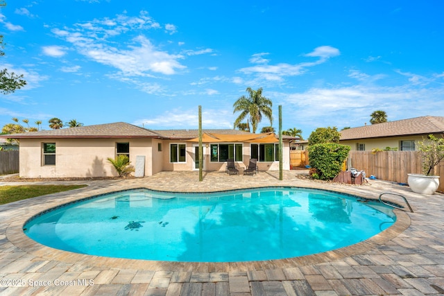 view of pool with a patio area