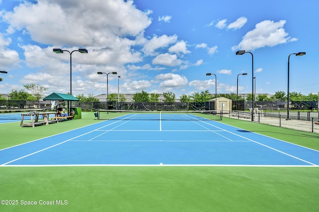 view of tennis court