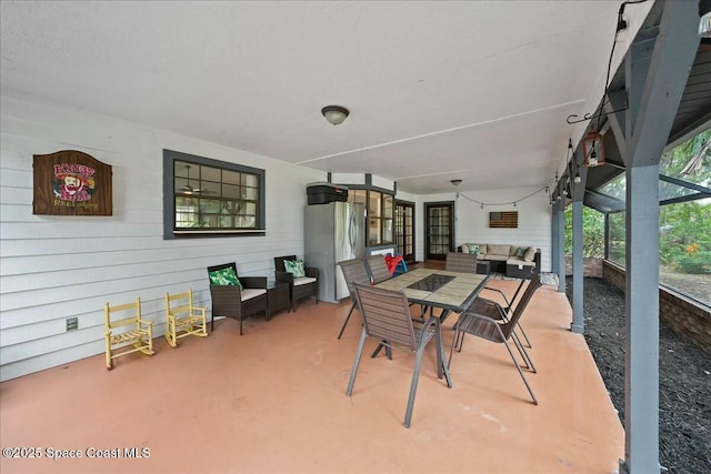 view of patio / terrace featuring outdoor lounge area