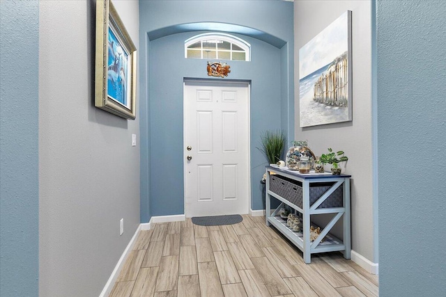 entryway featuring light hardwood / wood-style floors