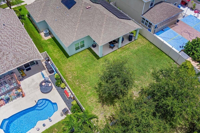 birds eye view of property