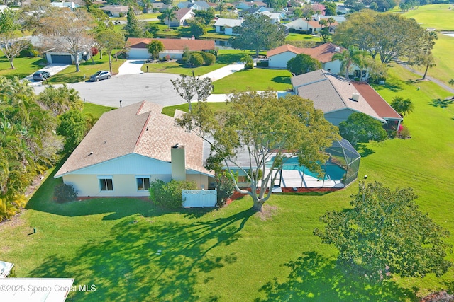 bird's eye view featuring a residential view