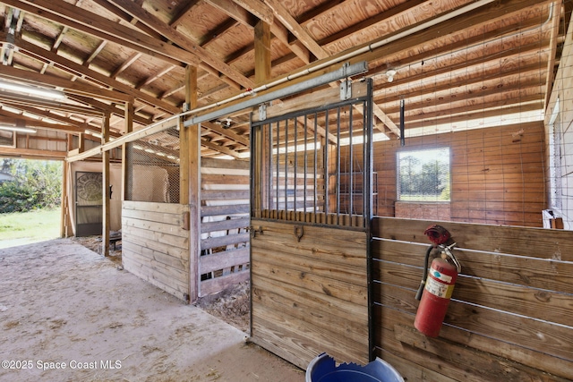 view of horse barn