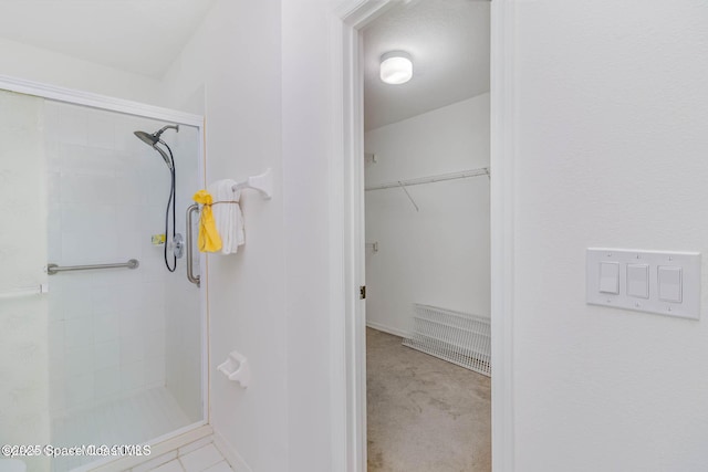 bathroom with walk in shower