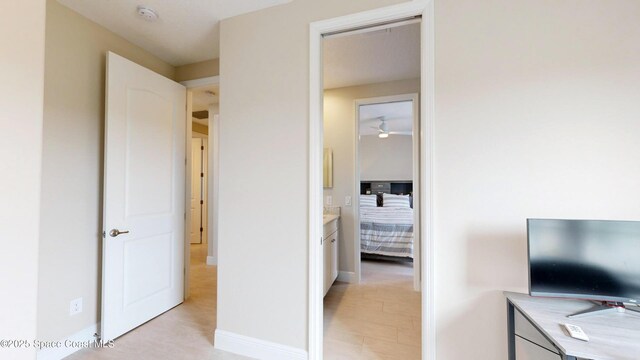 bedroom with baseboards