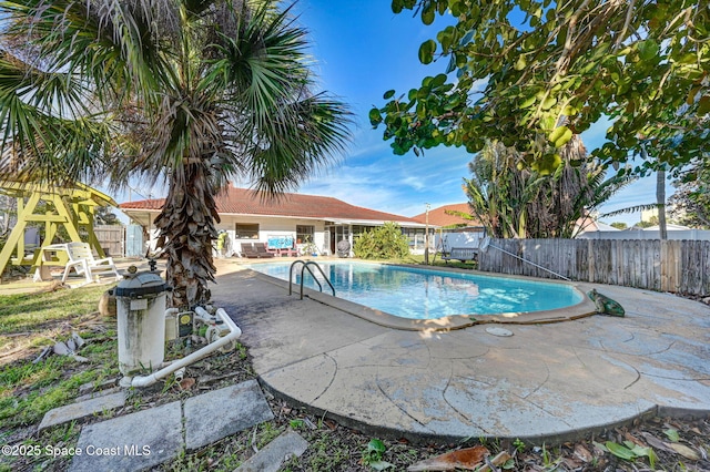 view of pool with a patio