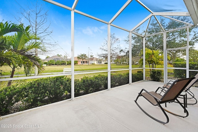 view of sunroom / solarium