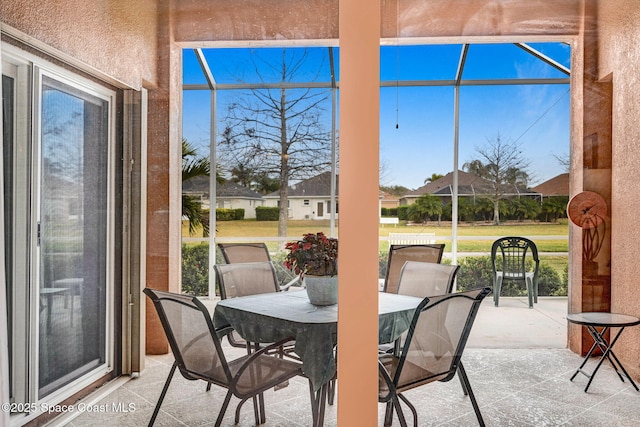 view of sunroom / solarium