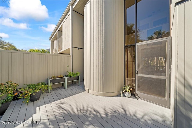 view of wooden terrace