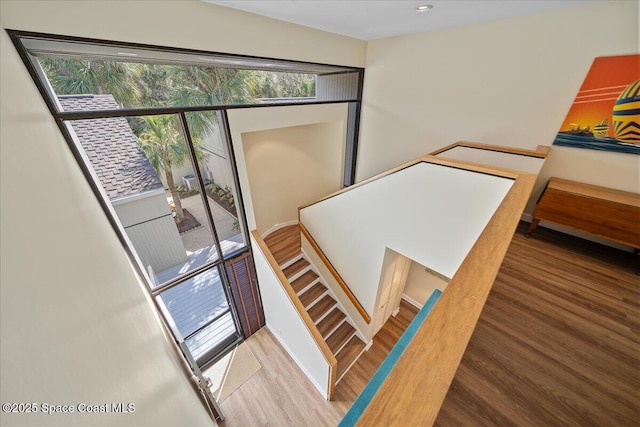 interior space featuring hardwood / wood-style floors