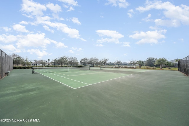 view of tennis court