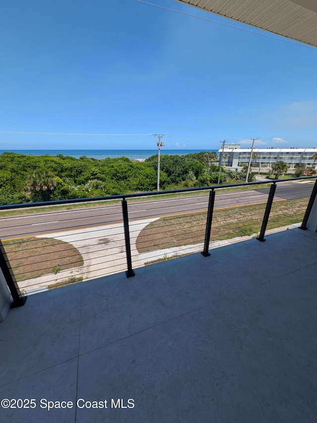 2050 S Atlantic Ave, Cocoa Beach, FL 32931 - patio / terrace with a water view