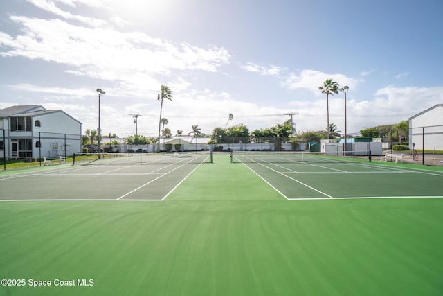 view of sport court