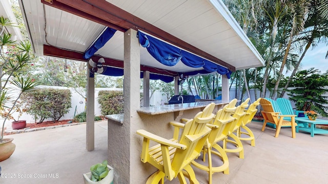 661 Java Rd, Cocoa Beach, FL 32931 - view of patio / terrace with a bar