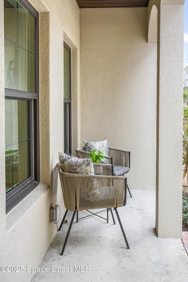 view of balcony