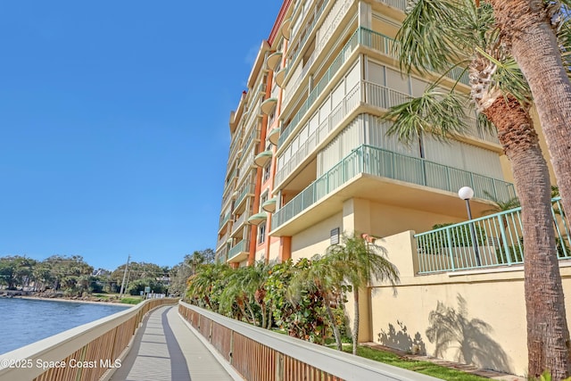 view of property featuring a water view