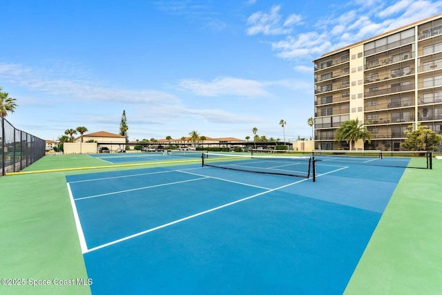 view of tennis court