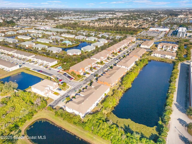 1035 Venetian Dr Unit 101, Melbourne, FL 32904 - aerial view of property's location featuring a nearby body of water and nearby suburban area