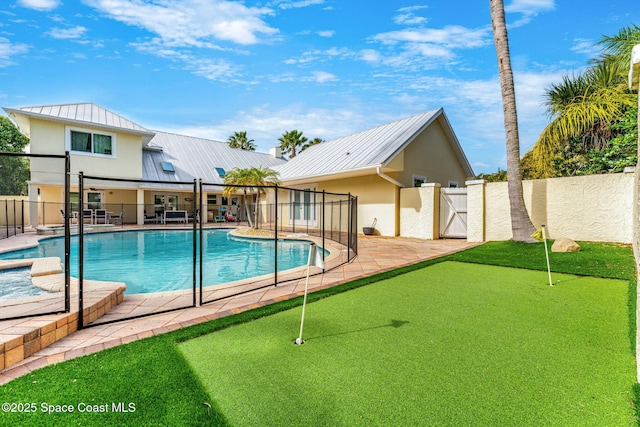 view of pool with a patio