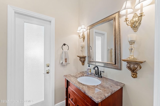 bathroom featuring vanity