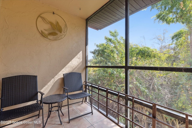 view of sunroom