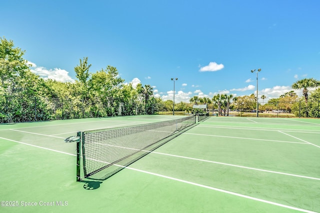 view of sport court